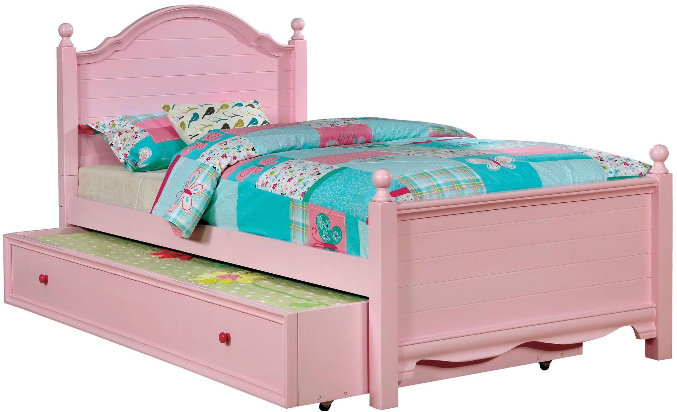 Dani Pink Twin Storage Platform Bed, Pink Twin Bed Frame