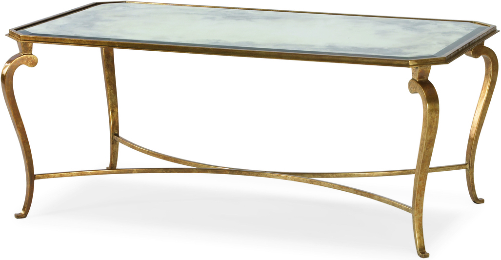 28 x 48 Inch Cocktail Table In Antique Bronze