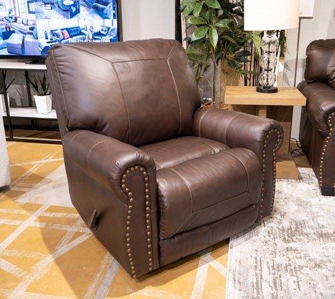 Colleton Dark Brown Recliner - 1StopBedrooms