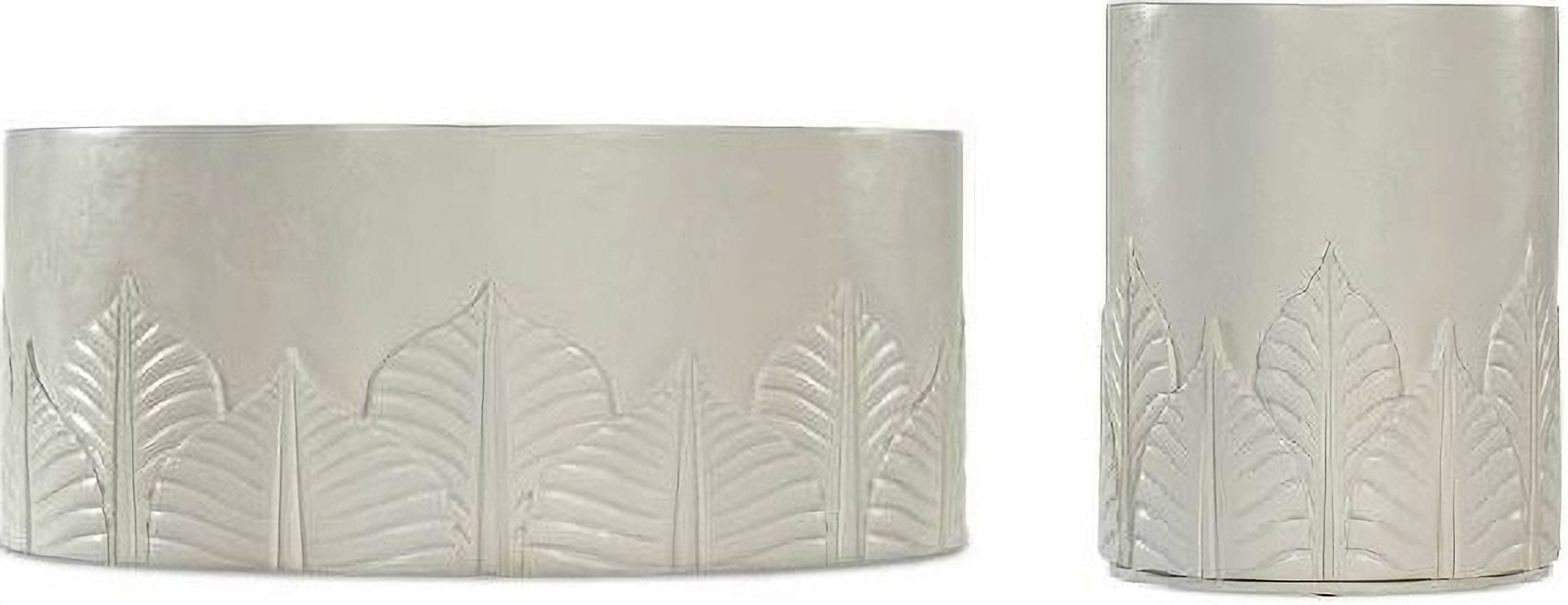 Commerce and Market Amelia Round Occasional Table Set In White and ...