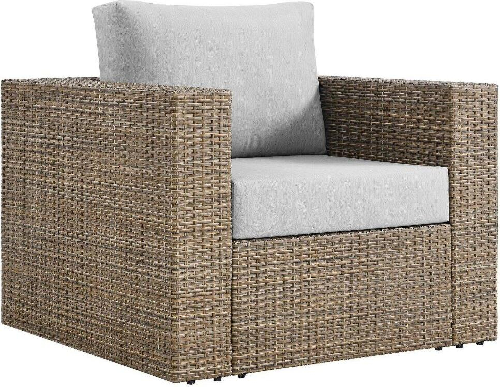 Convene Outdoor Patio Armchair In Cappuccino Gray by Modway 1StopBedrooms