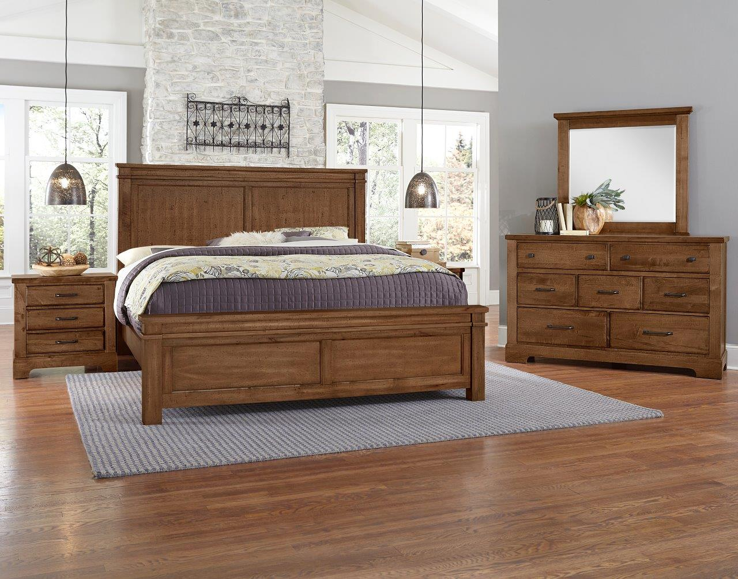 Cool Rustic Mansion Bedroom Set In Amber by Artisan & Post | 1StopBedrooms