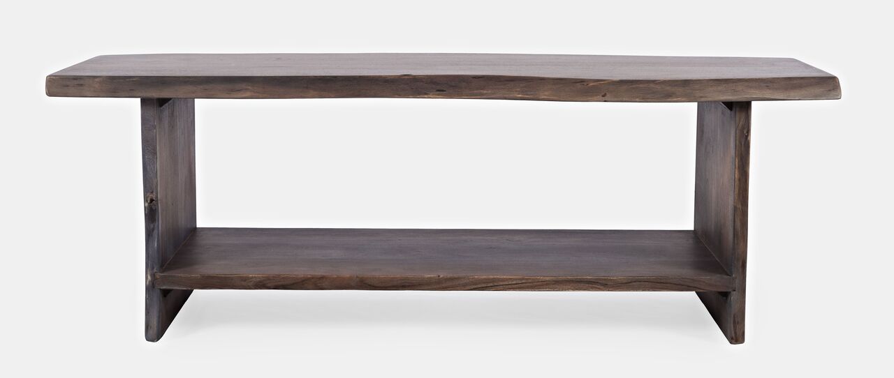 Cooper Live Edge 52 Inch Storage Bench In Slate by Jofran | 1StopBedrooms