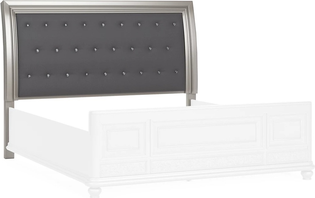Coralayne Silver King California King Sleigh Headboard Only by