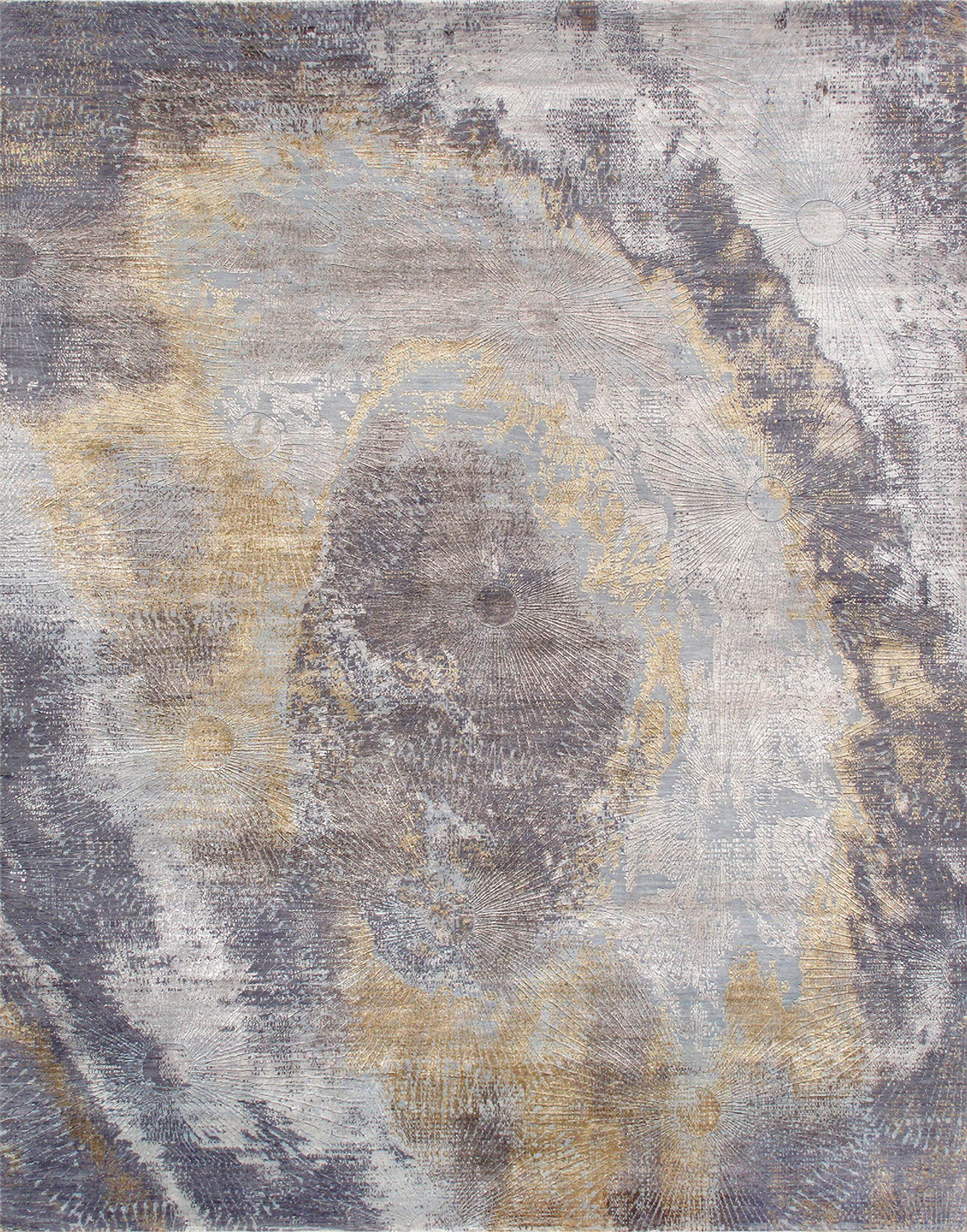 Dynamic Rugs Cosmo Cosmo Collection Hand-Knotted Silk and Wool Area Rug, 8'11