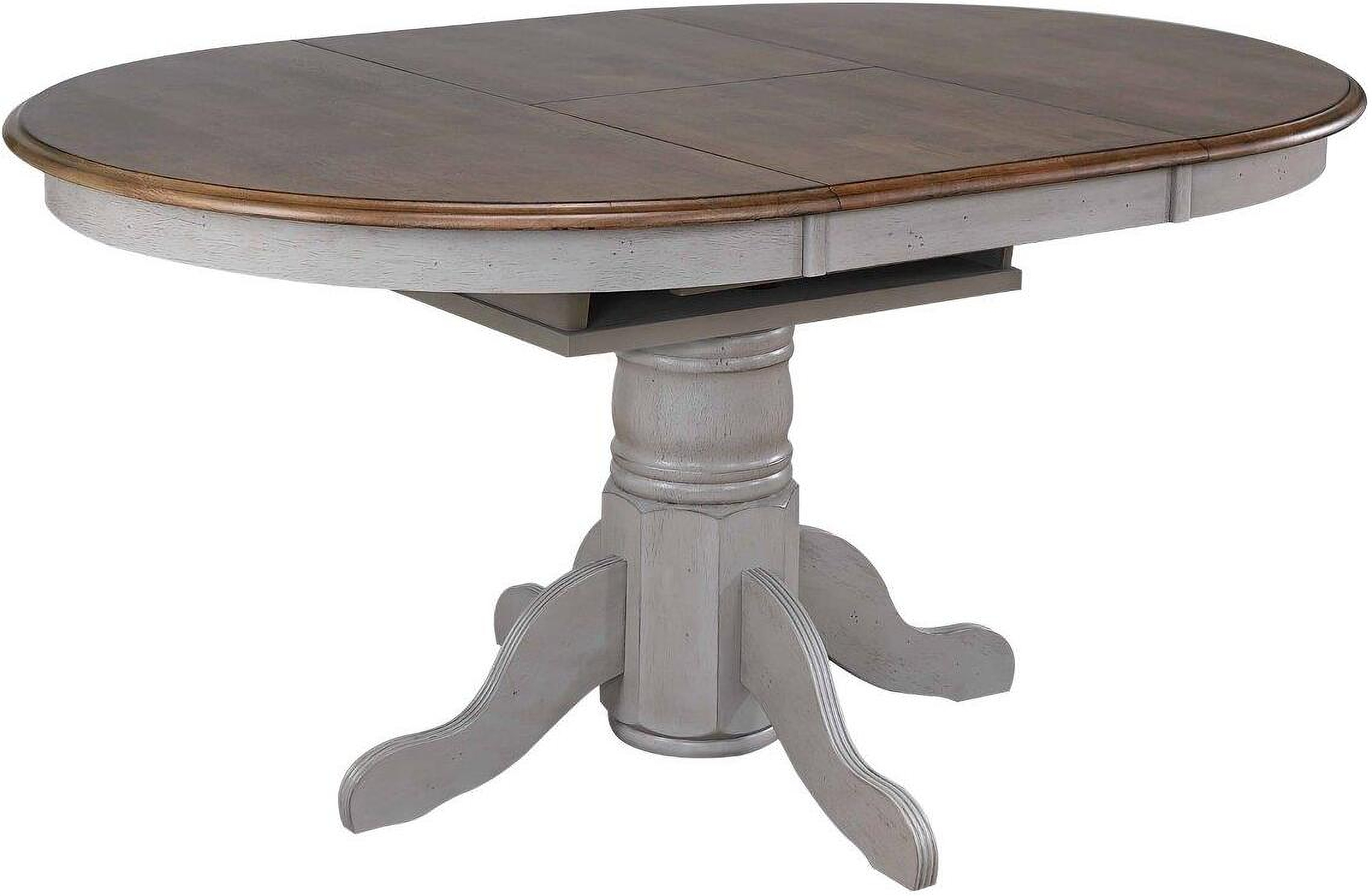 Distressed extendable deals dining table