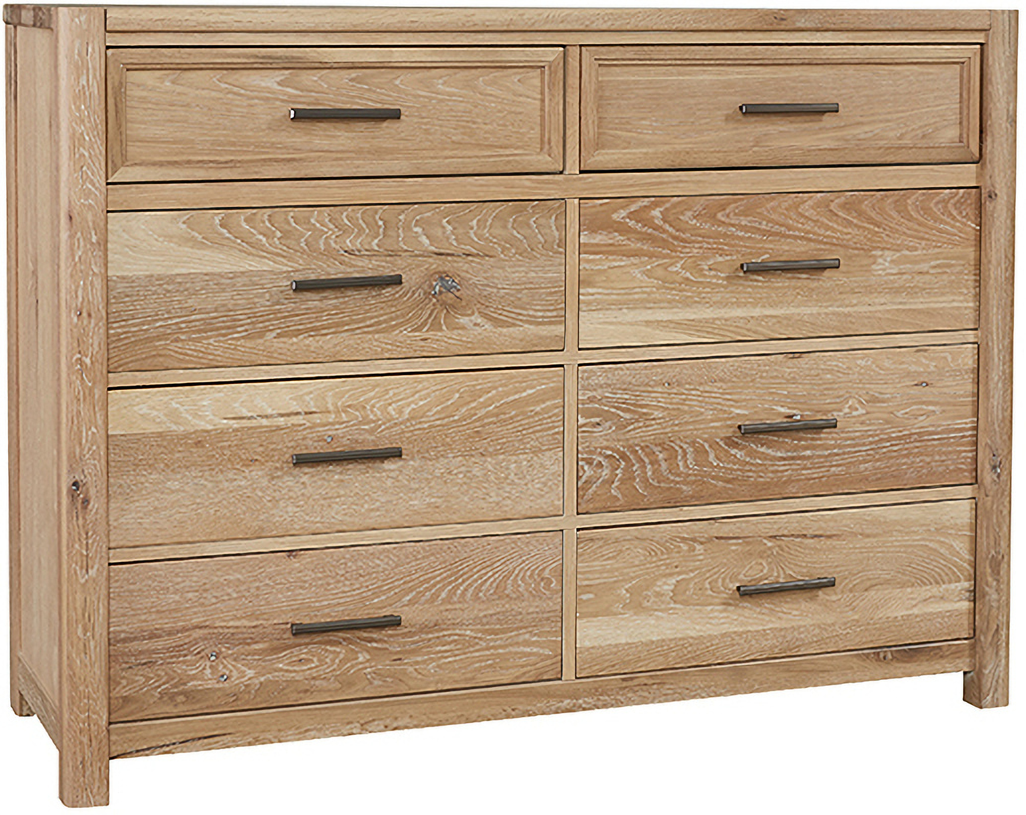 Crafted Oak 8 Drawer Dresser In Bleached White by Vaughan Bassett | 1StopBedrooms Crafted Oak 8 Drawer Dresser In Bleached White by Vaughan Bassett | 1StopBedrooms