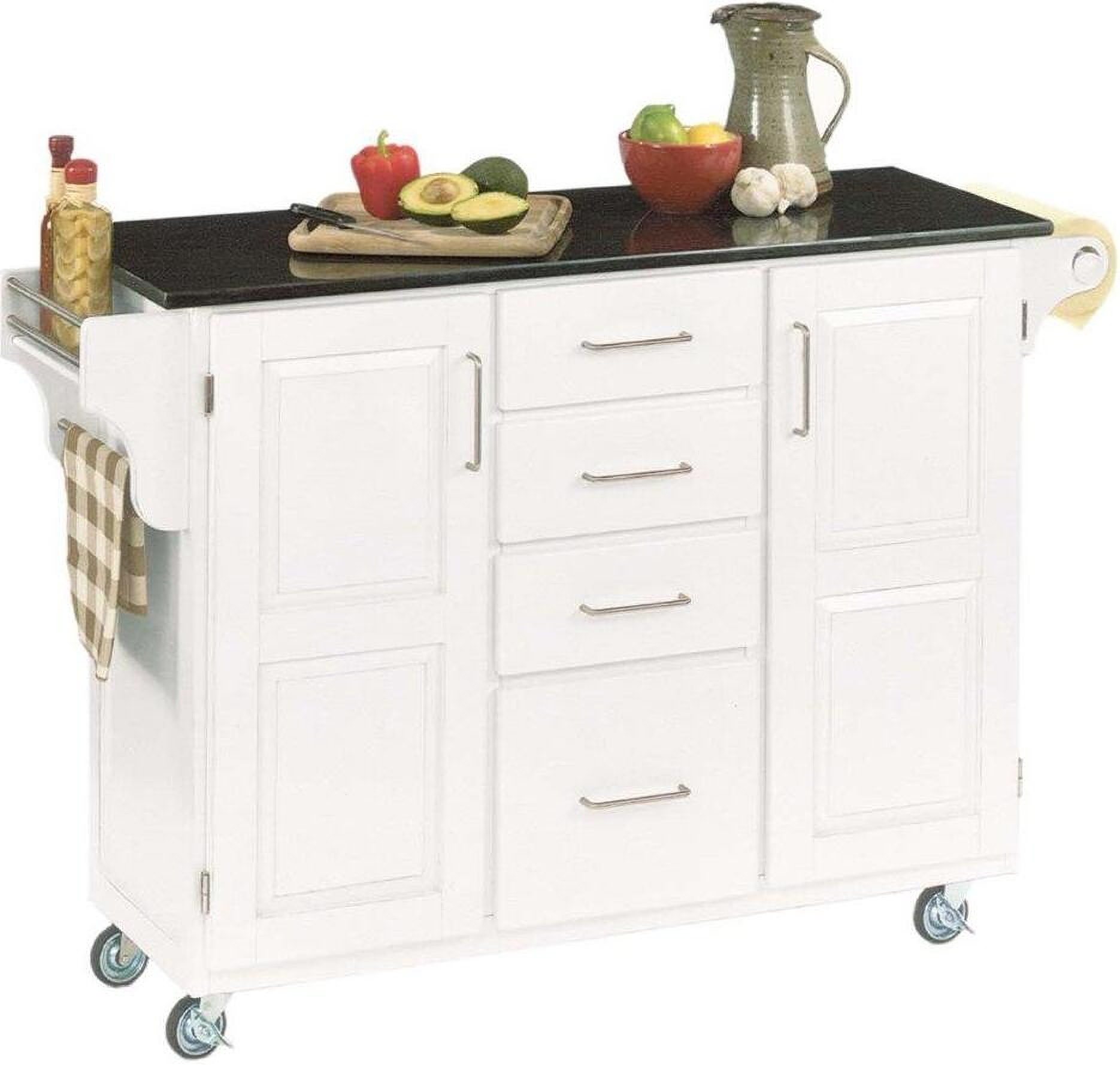 CreateACart Off White Kitchen Cart 91001024 1StopBedrooms