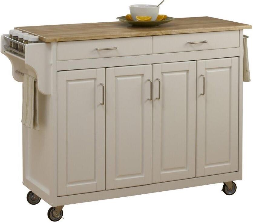 CreateACart Off White Kitchen Cart 92001021 by Homestyles