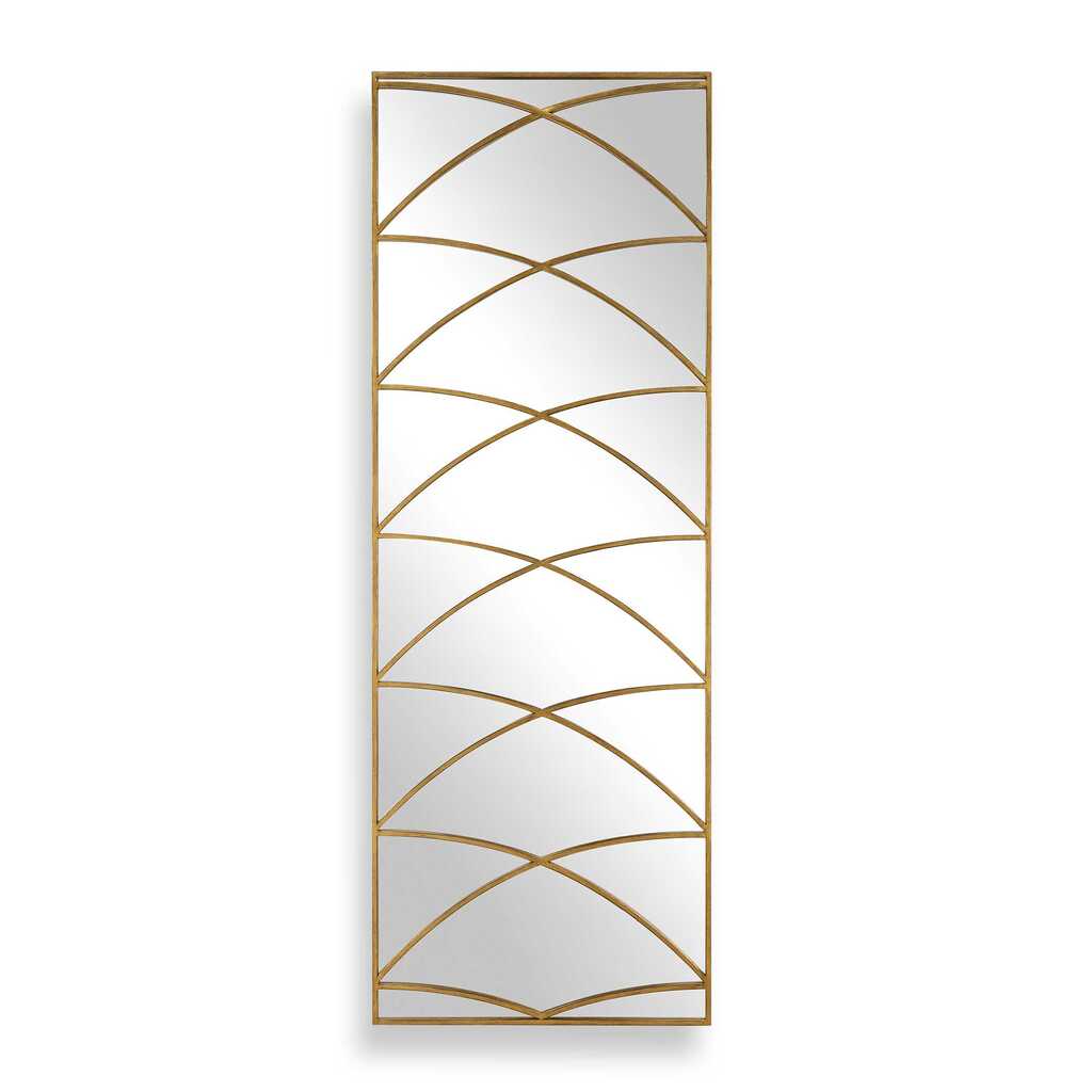 Crossed Up Full Length Mirror In Gold by Uttermost | 1StopBedrooms