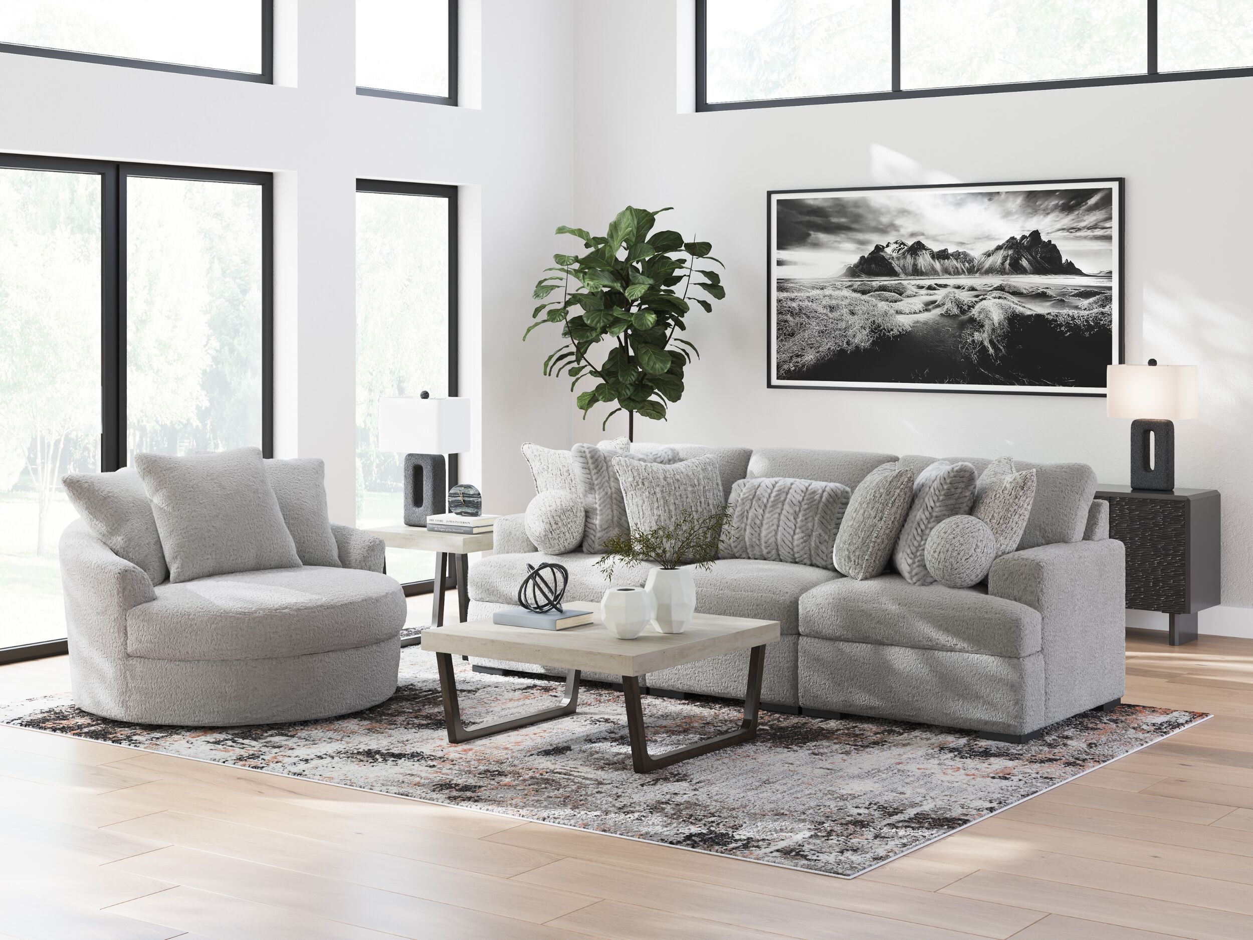 Cuddlesome Living Room Set In Arctic by Ashley Furniture