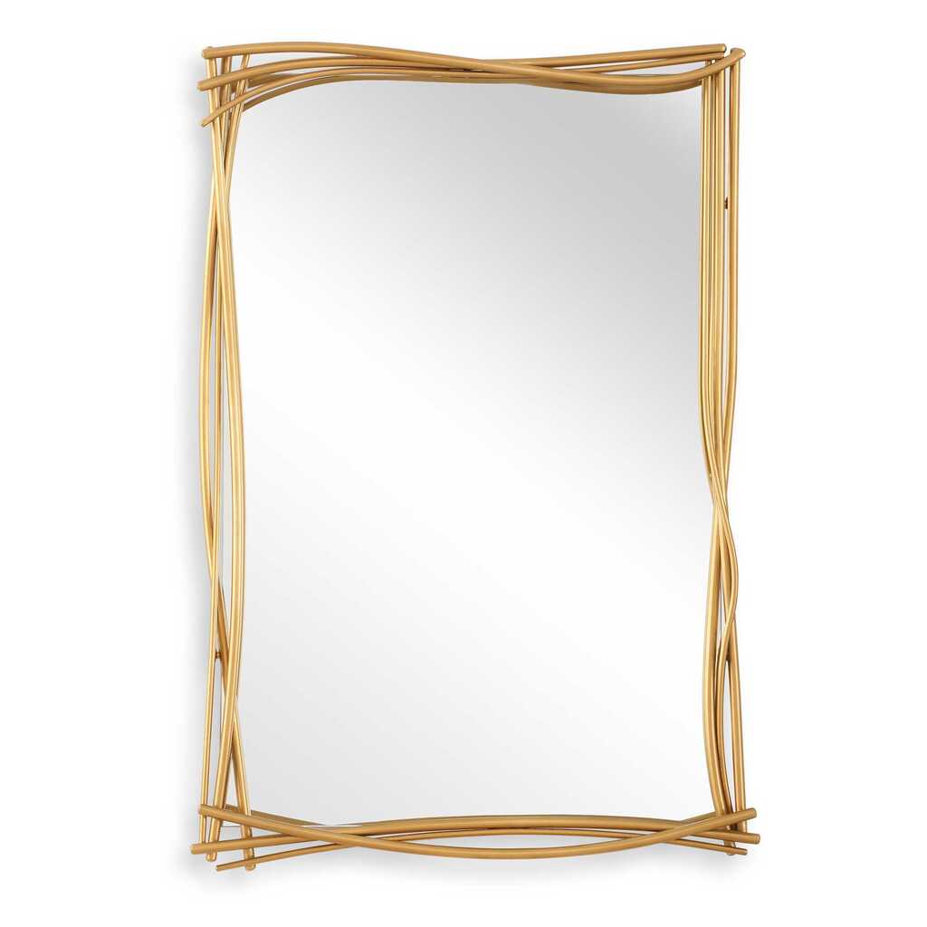Curved Mirror In Gold and Brass by Uttermost | 1StopBedrooms