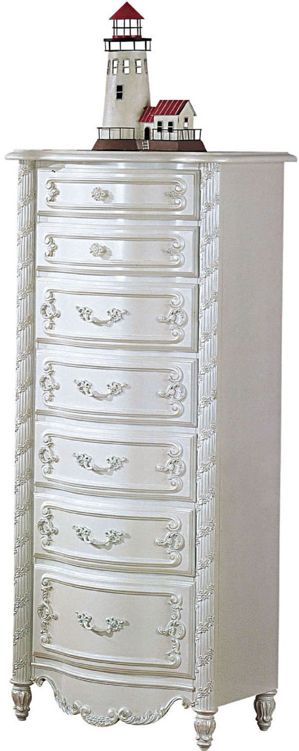 Pearl White Lingerie Chest 1stopbedrooms