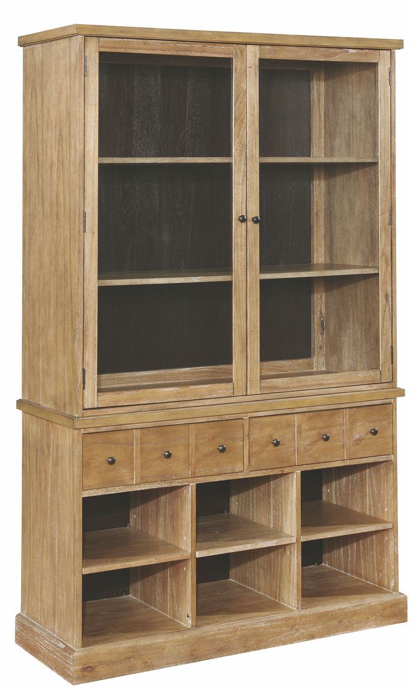 Bishop Drifted Pine China Cabinet By Scott Living 1stopbedrooms