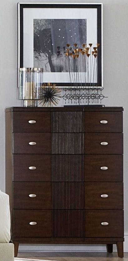 Pelmar Dark Walnut Chest 1stopbedrooms