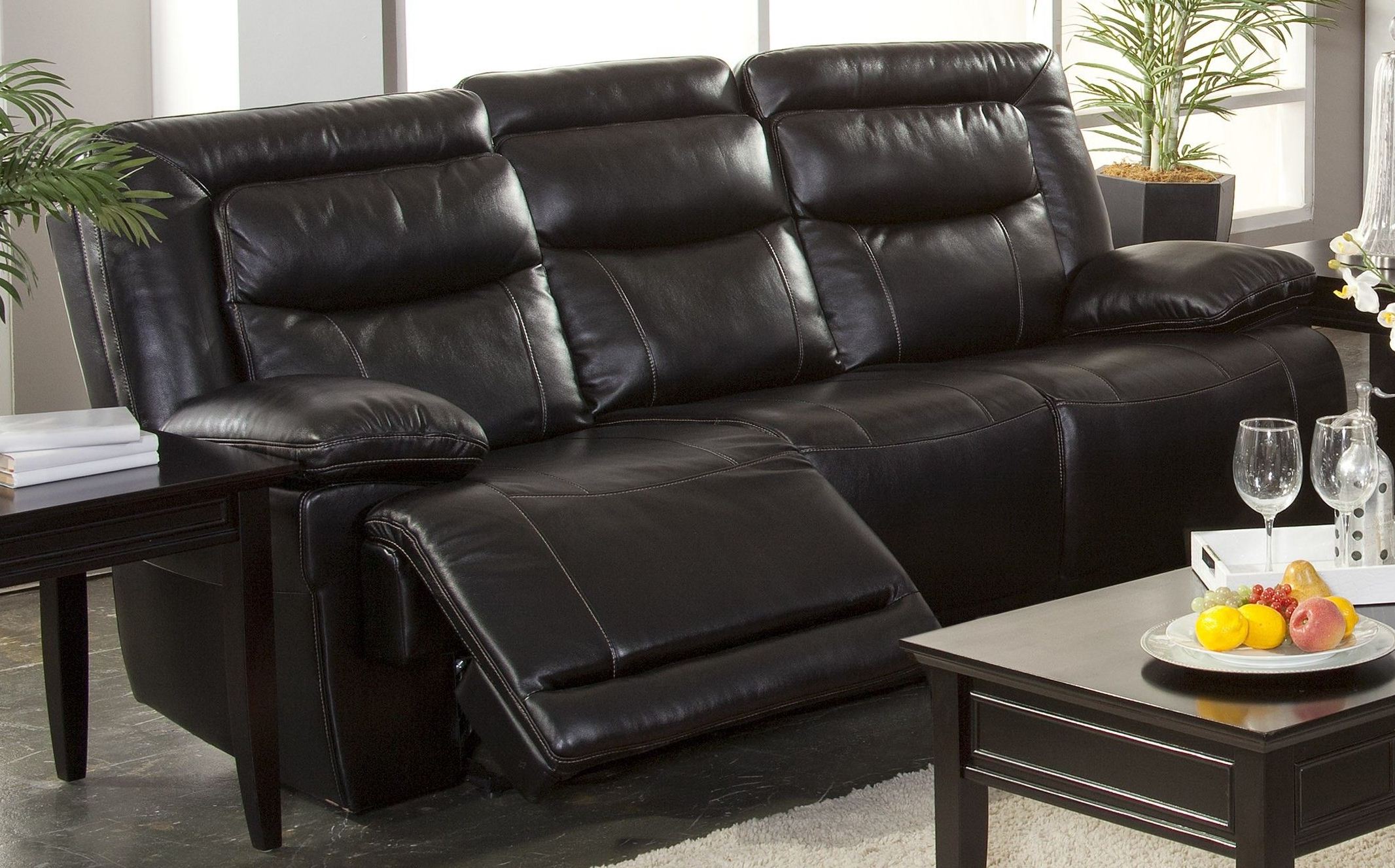 Torino Premier Black Reclining Sofa 1stopbedrooms Black Reclining Sofa