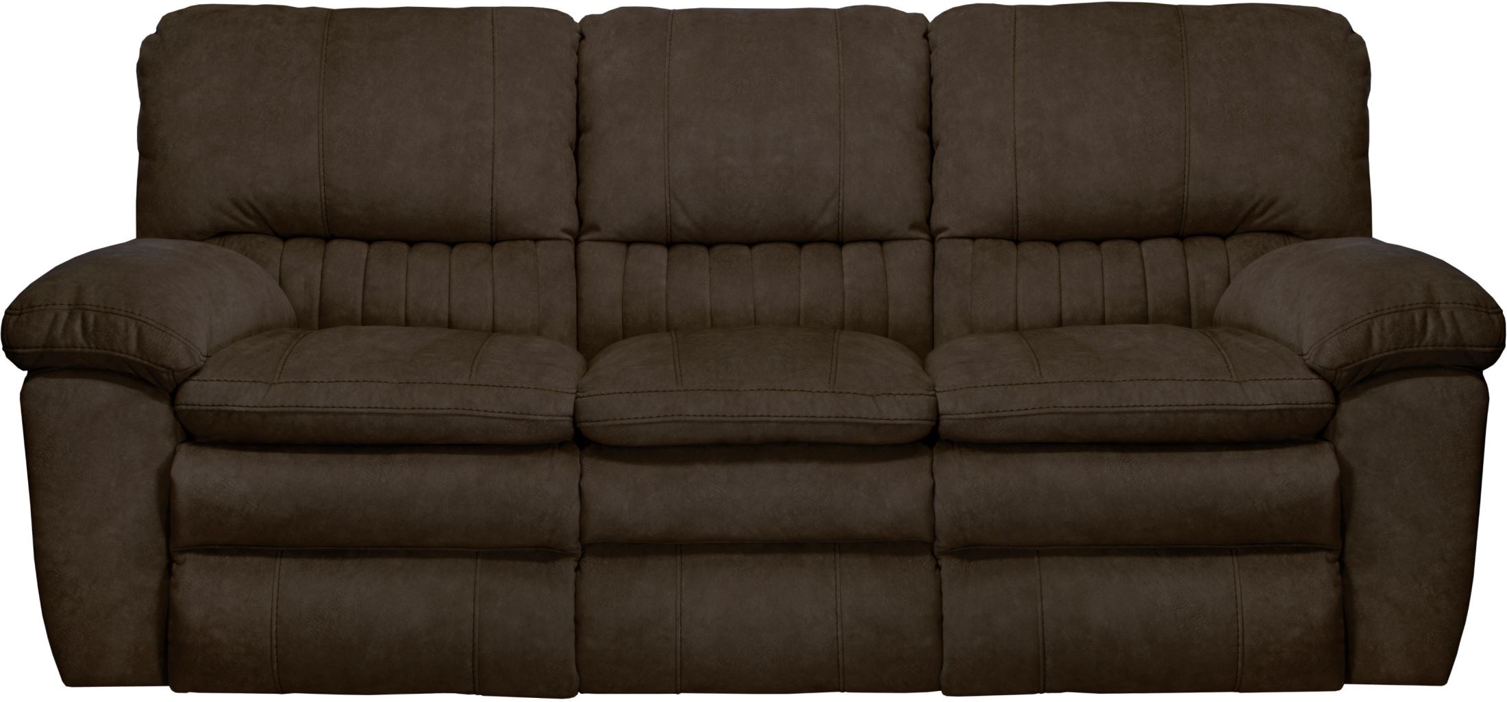  Reyes Chocolate Lay Flat Reclining Sofa - 1StopBedrooms.