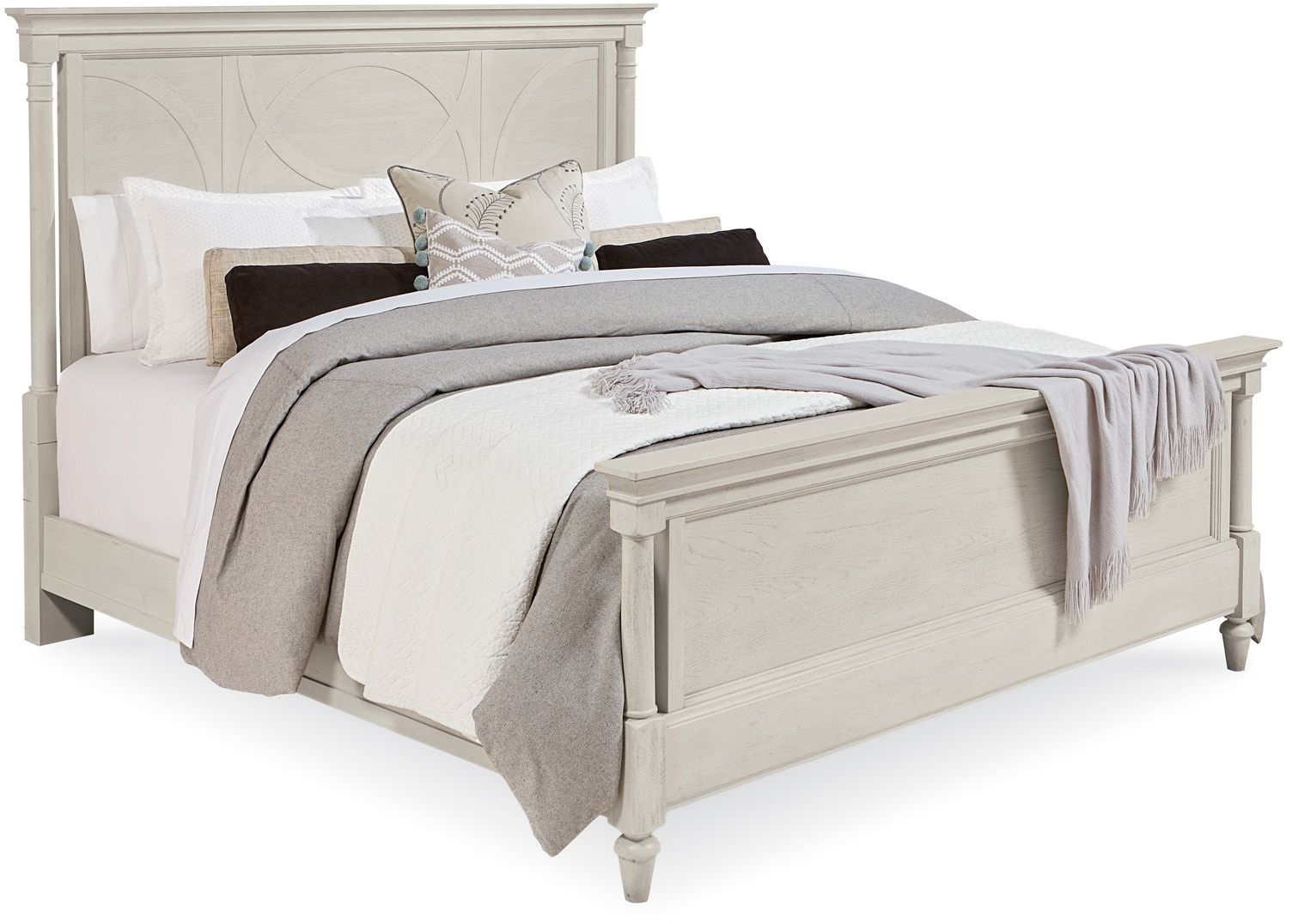 Roseline Bisque Isla Cal King Panel Bed 1stopbedrooms