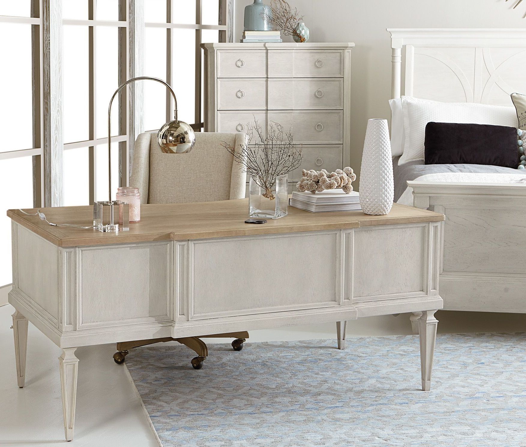 Roseline Brown Nora Home Office Set Furniture Plus