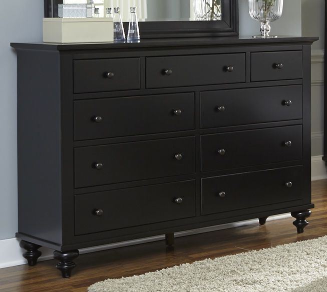 Hamilton Iii Black 9 Drawer Dresser 1stopbedrooms