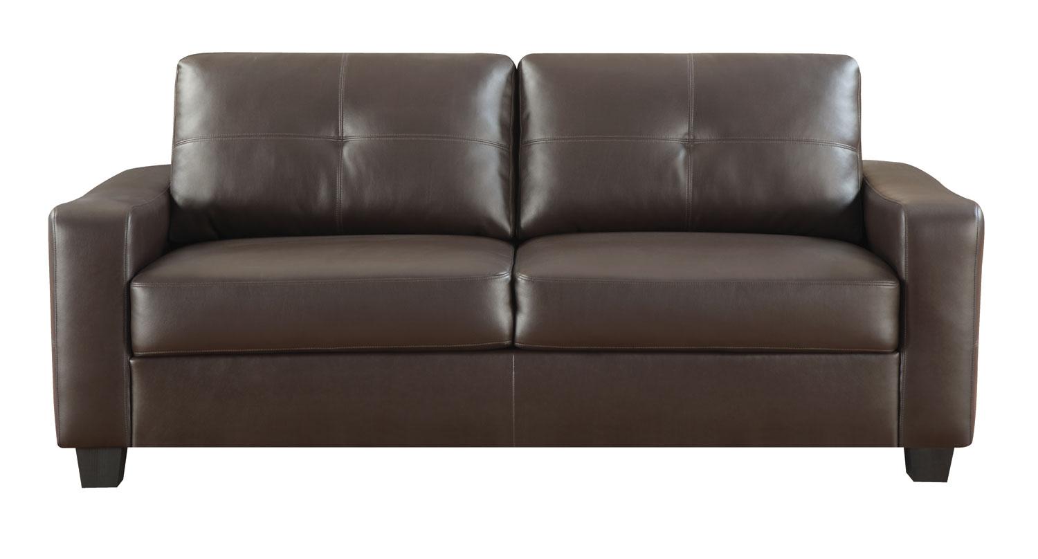 Jasmine Brown Bonded Leather Sofa 1stopbedrooms