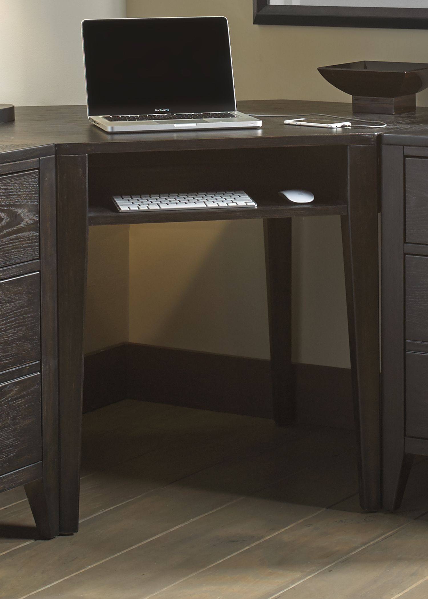 Autumn Oaks Ii Black Corner Desk 1stopbedrooms