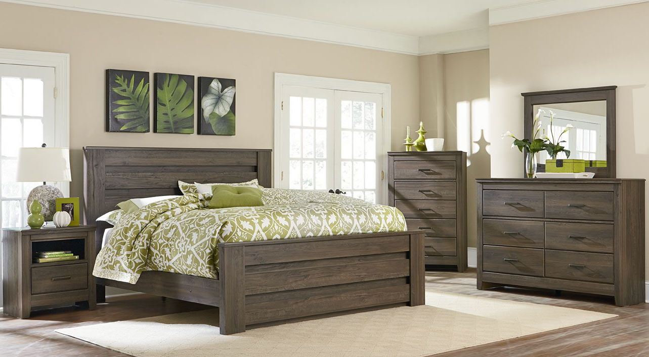 Hayward Dark Brown Mansion Bedroom Set