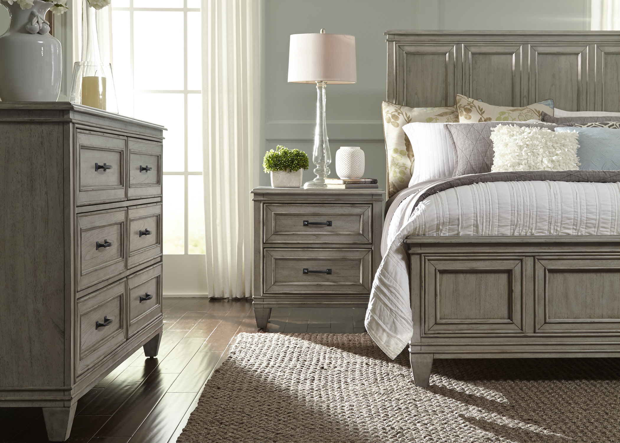 Grayton Grove Driftwood Panel Bedroom Set - 1StopBedrooms.