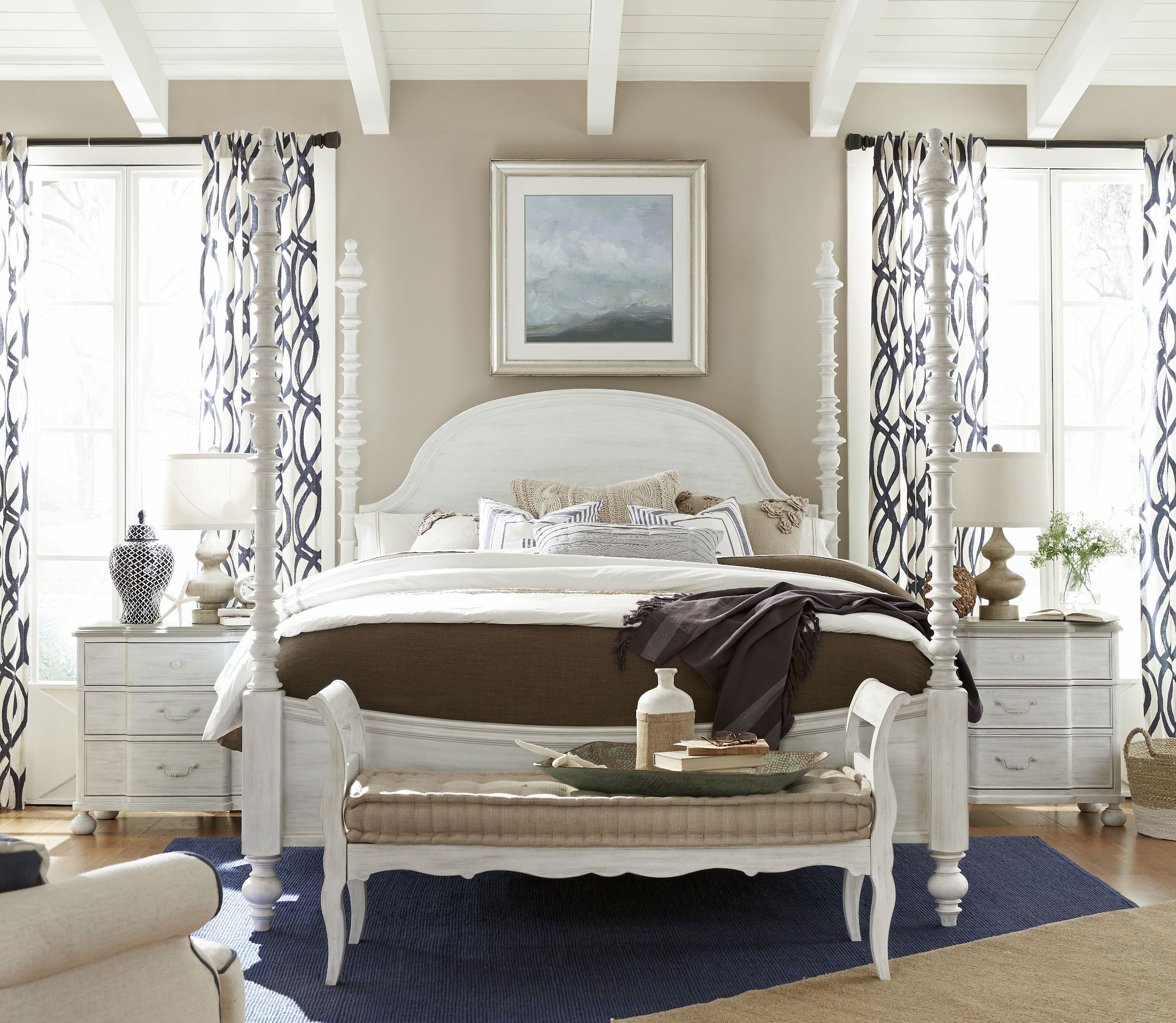 Dogwood Blossom Poster Bedroom Set 1stopbedrooms Dogwood Blossom Poster Bedroom Set