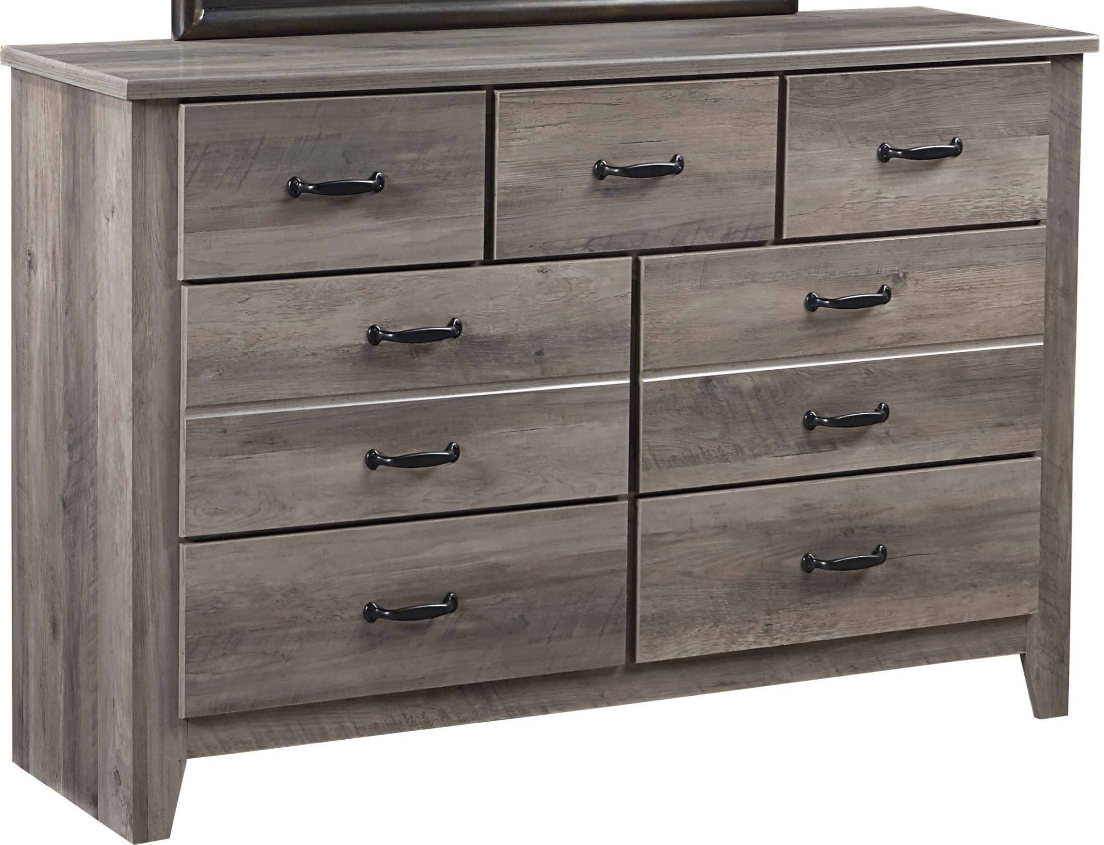 Barnett Distressed Pine 7 Drawer Dresser 1stopbedrooms