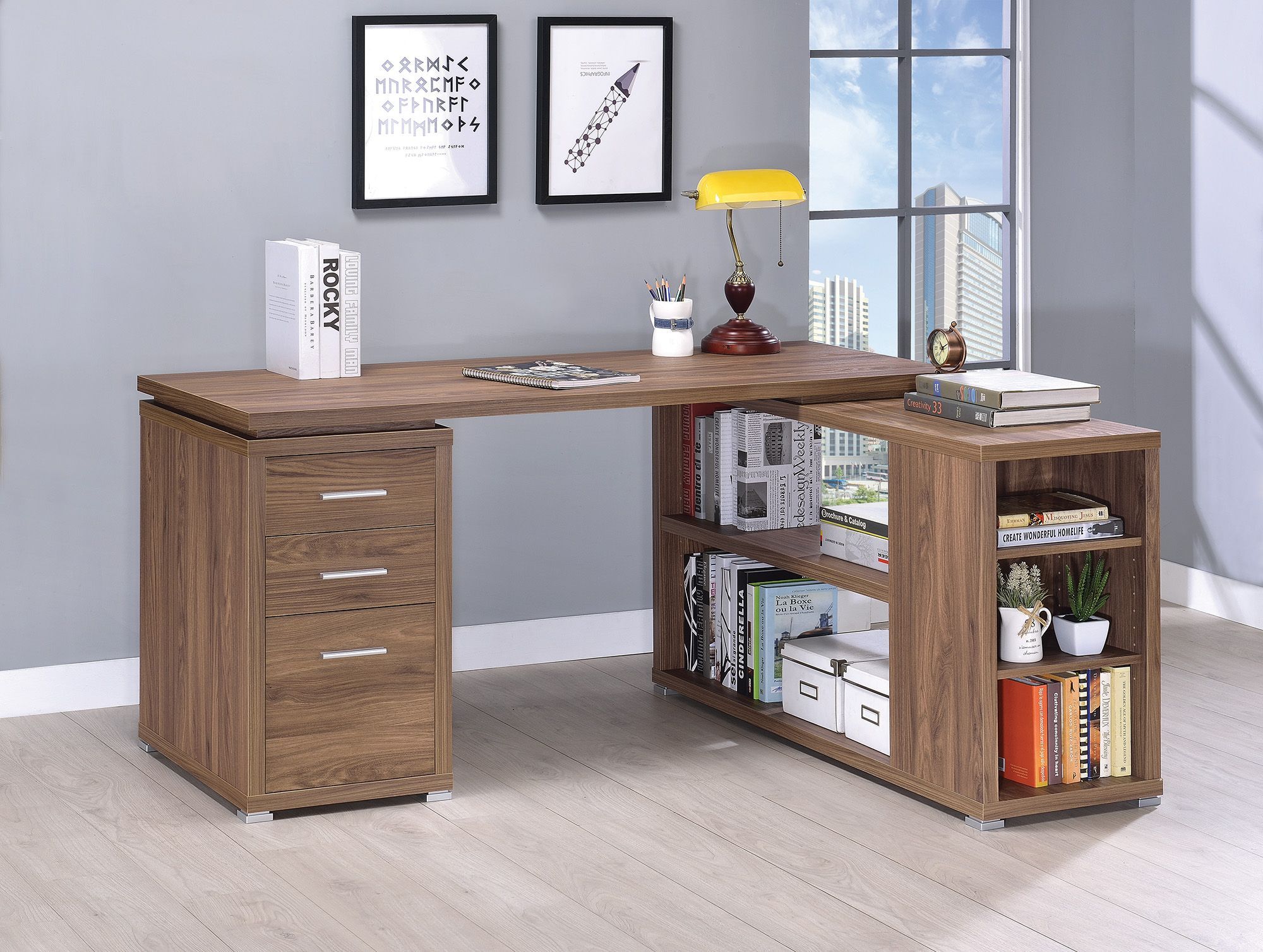 Yvette Elm Office Desk 1stopbedrooms Yvette Elm Office Desk 1stopbedrooms