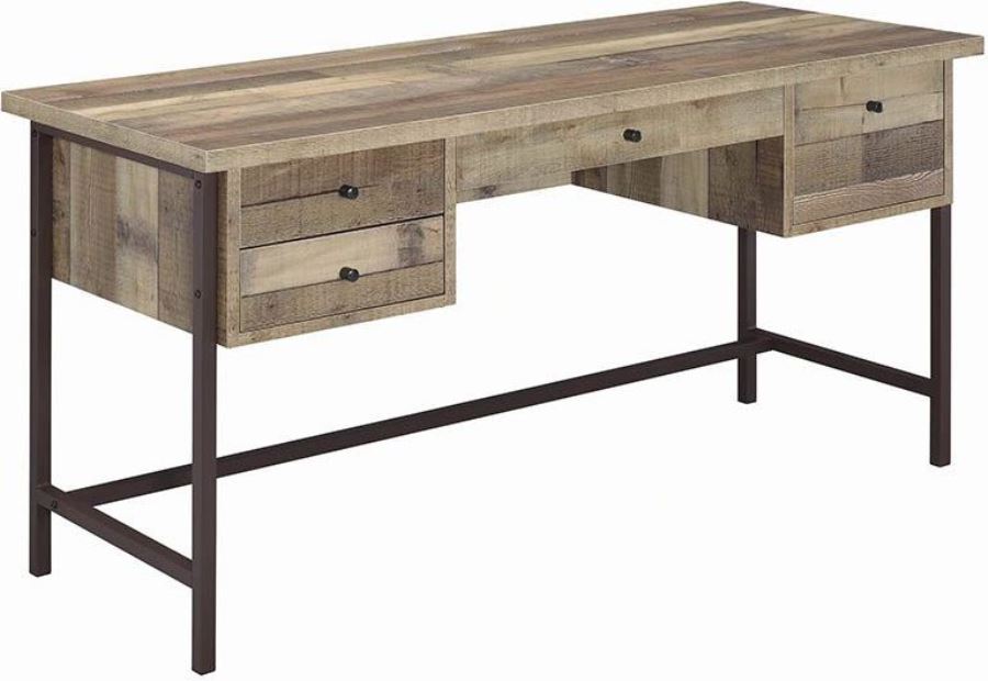 Kemper Weathered Pine Writing Desk 1stopbedrooms