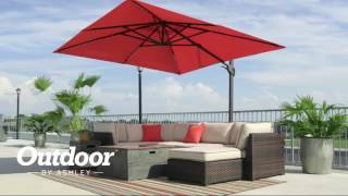 Umbrella Accessories Burnt Orange Large Auto Tilt Umbrella With