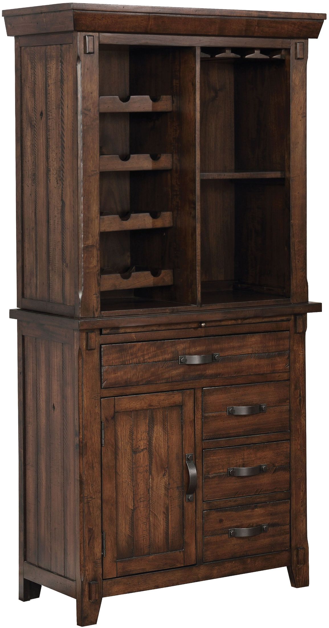 Meagan I Brown Cherry Wine Cabinet 1stopbedrooms