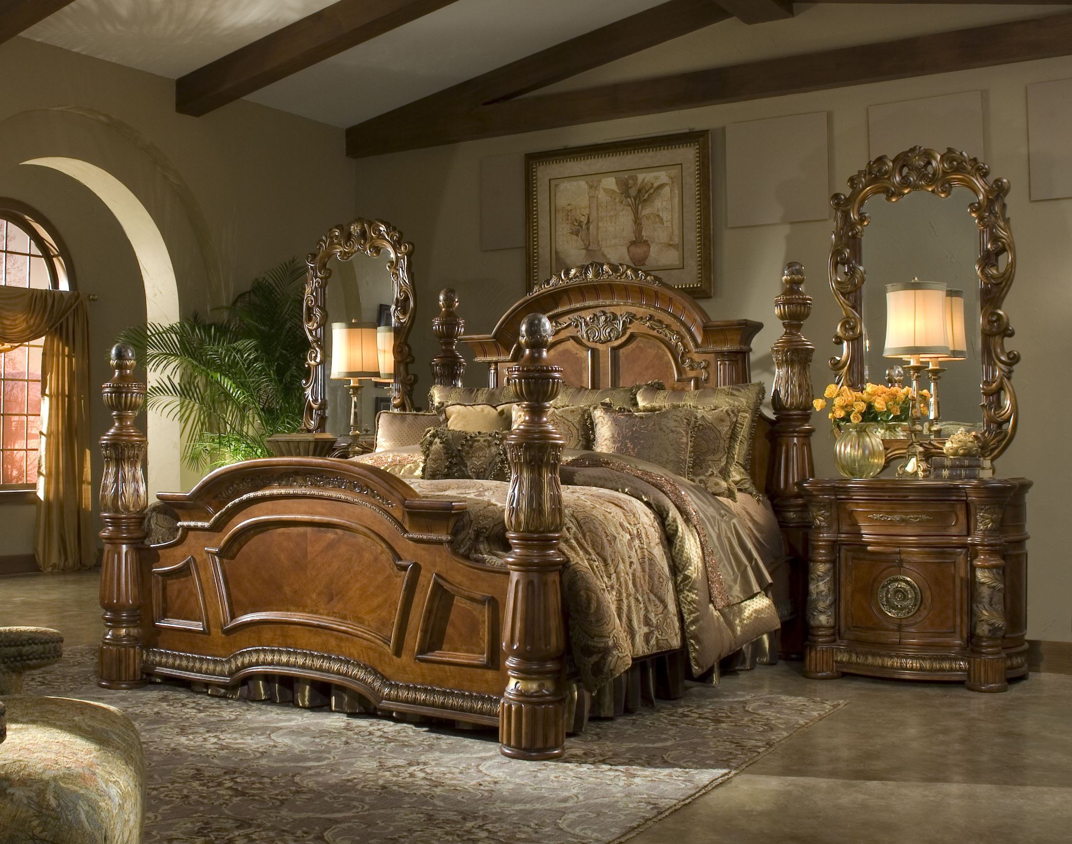 Villa Valencia Low Profile Bedroom Set