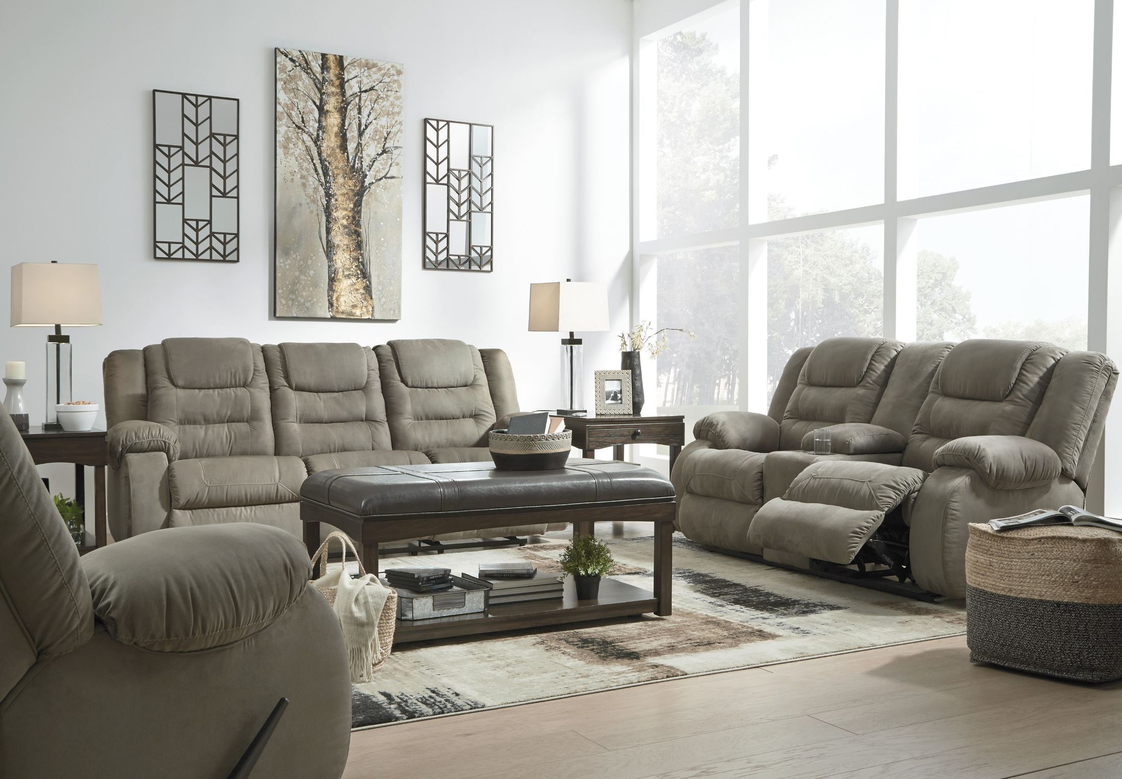 Segburg Gray Reclining Living Room Set 1stopbedrooms