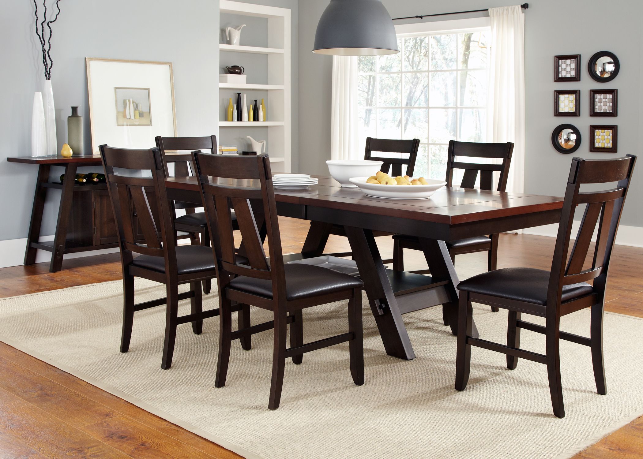 Lawson Pedestal Table Dining Room Set 1stopbedrooms