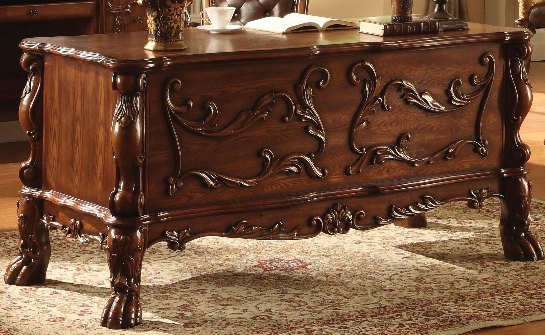 Dresden Cherry Oak Executive Home Office Set 1stopbedrooms