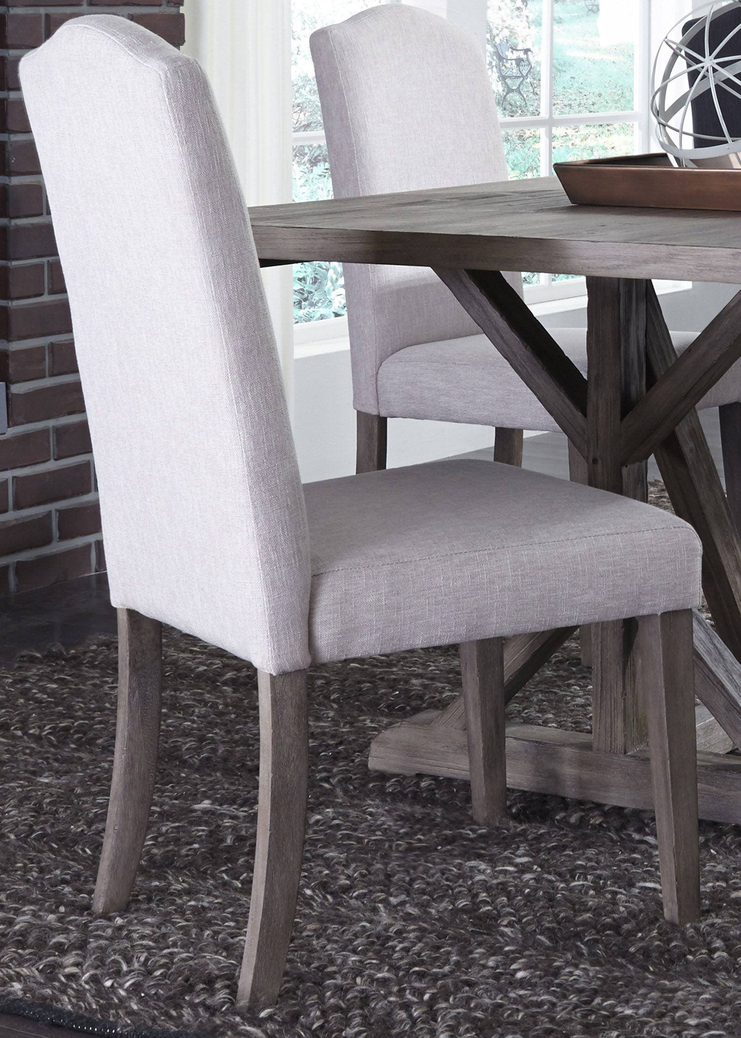 Carolina Lakes Gray Trestle Dining Room Set 1stopbedrooms