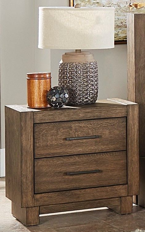 Korlan Brown Oak Platform Bedroom Set 1stopbedrooms