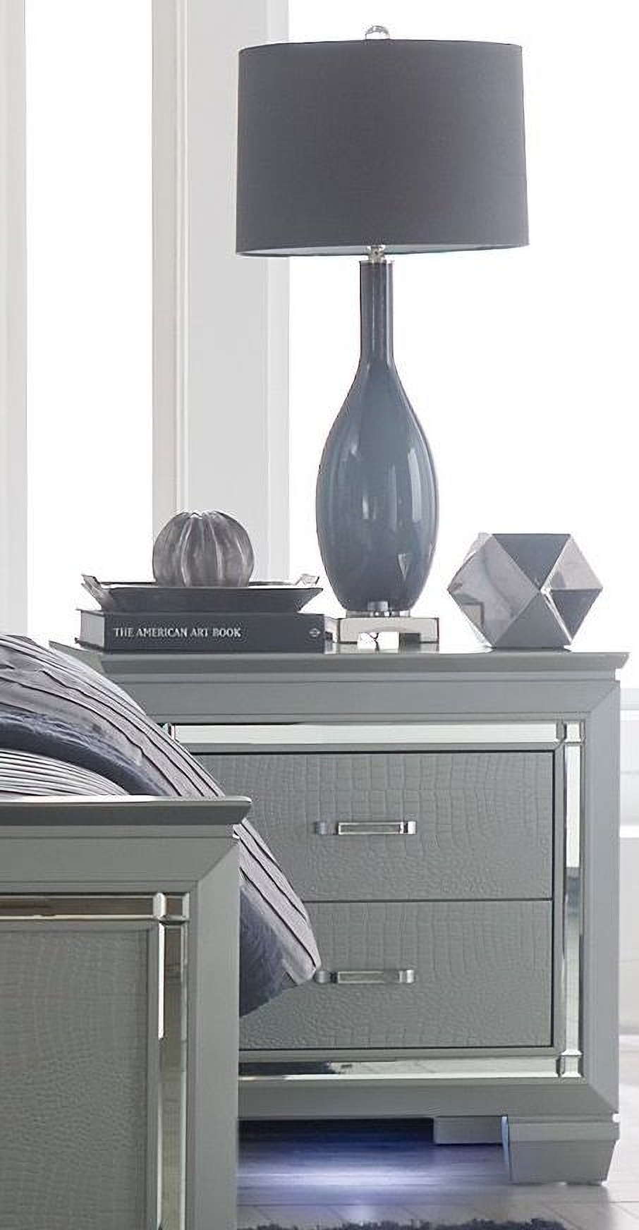 Allura Silver Panel Bedroom Set 1stopbedrooms