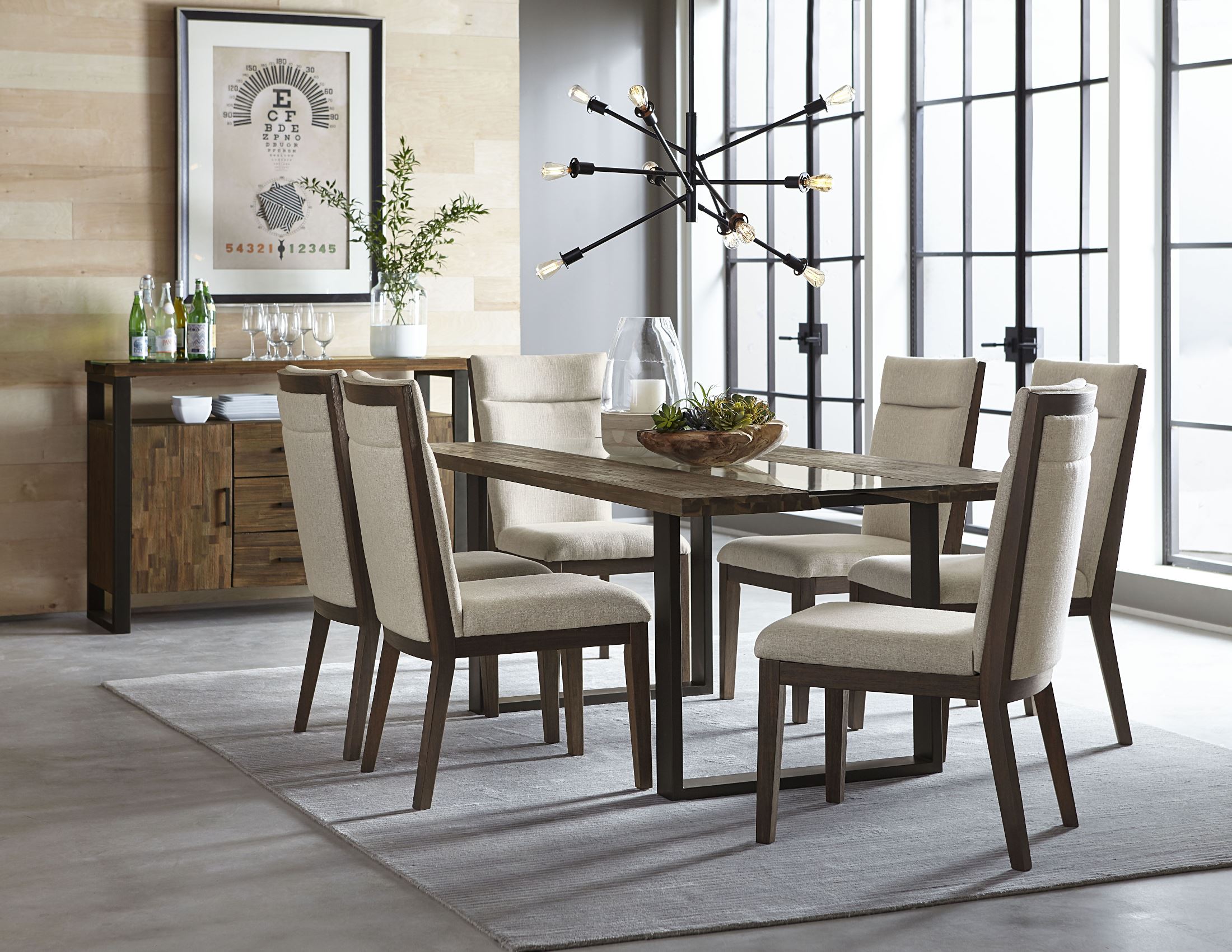 Dumont Brown Mahogany Dining Room Set