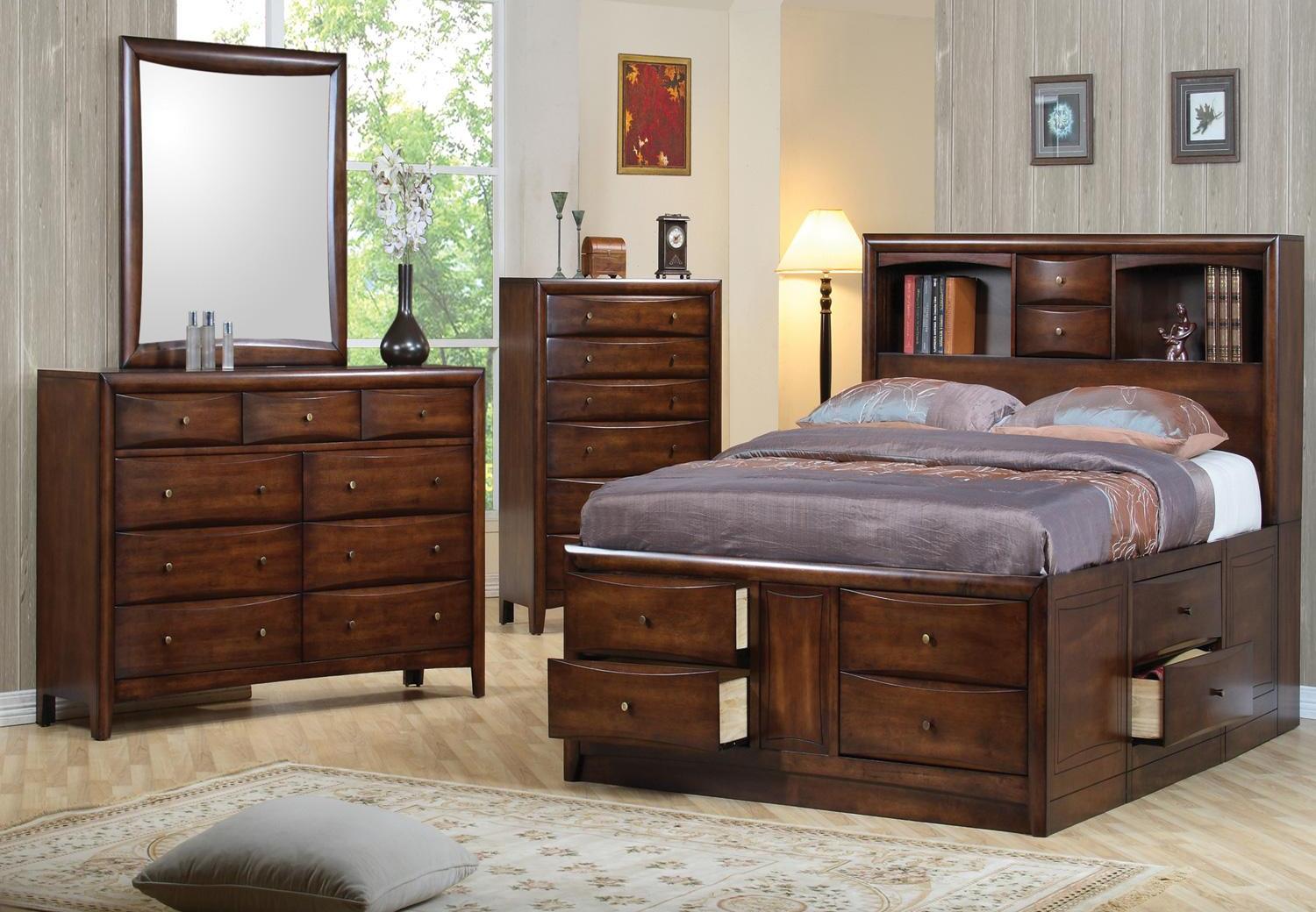Hillary Bookcase Storage Bedroom Set - 200609 - 1StopBedrooms.