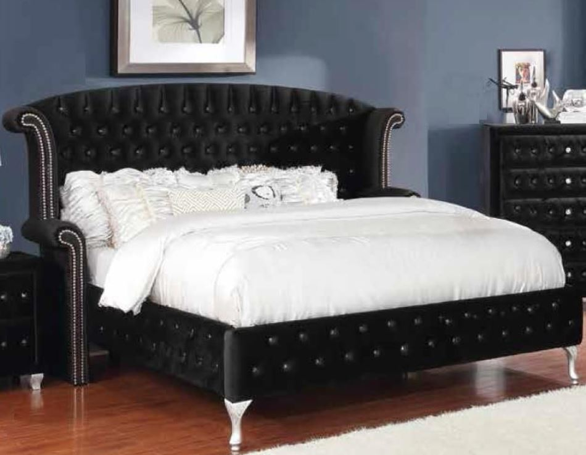 black bed set