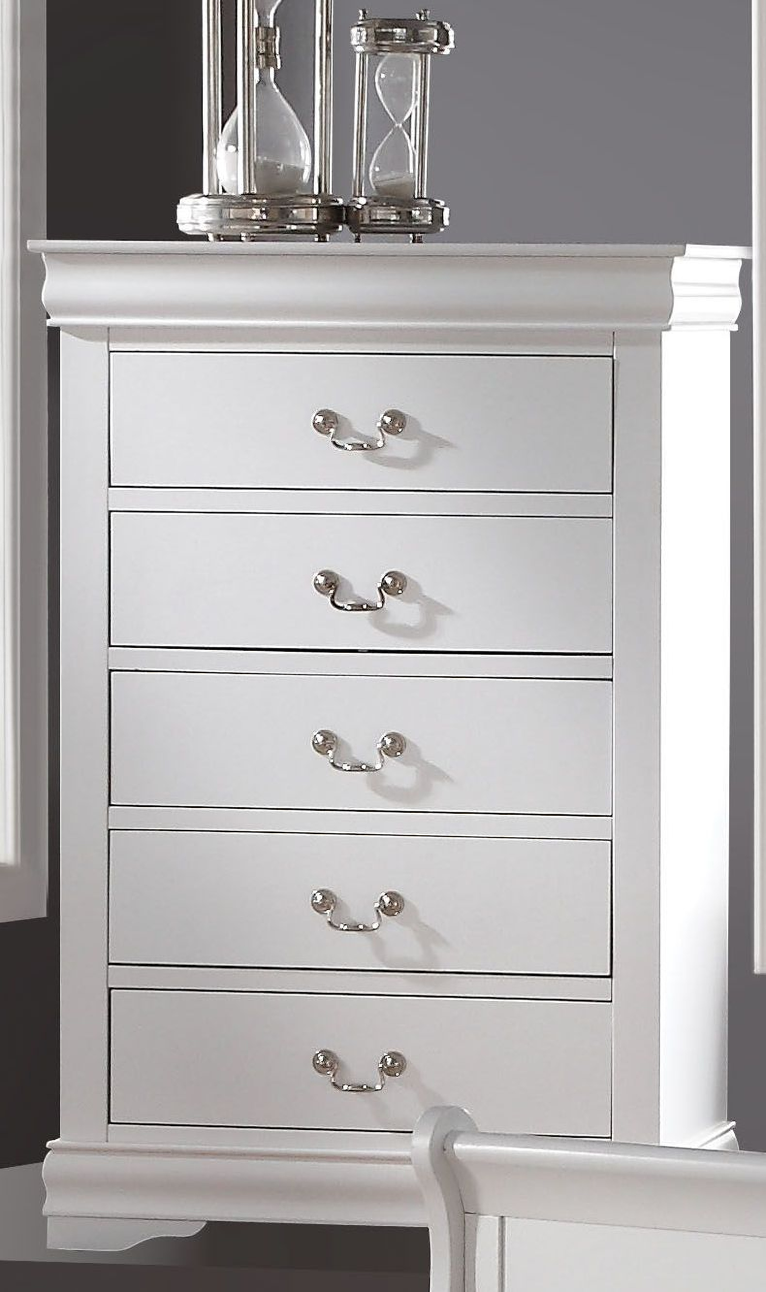 Louis Philippe White Youth Sleigh Bedroom Set - 1StopBedrooms.