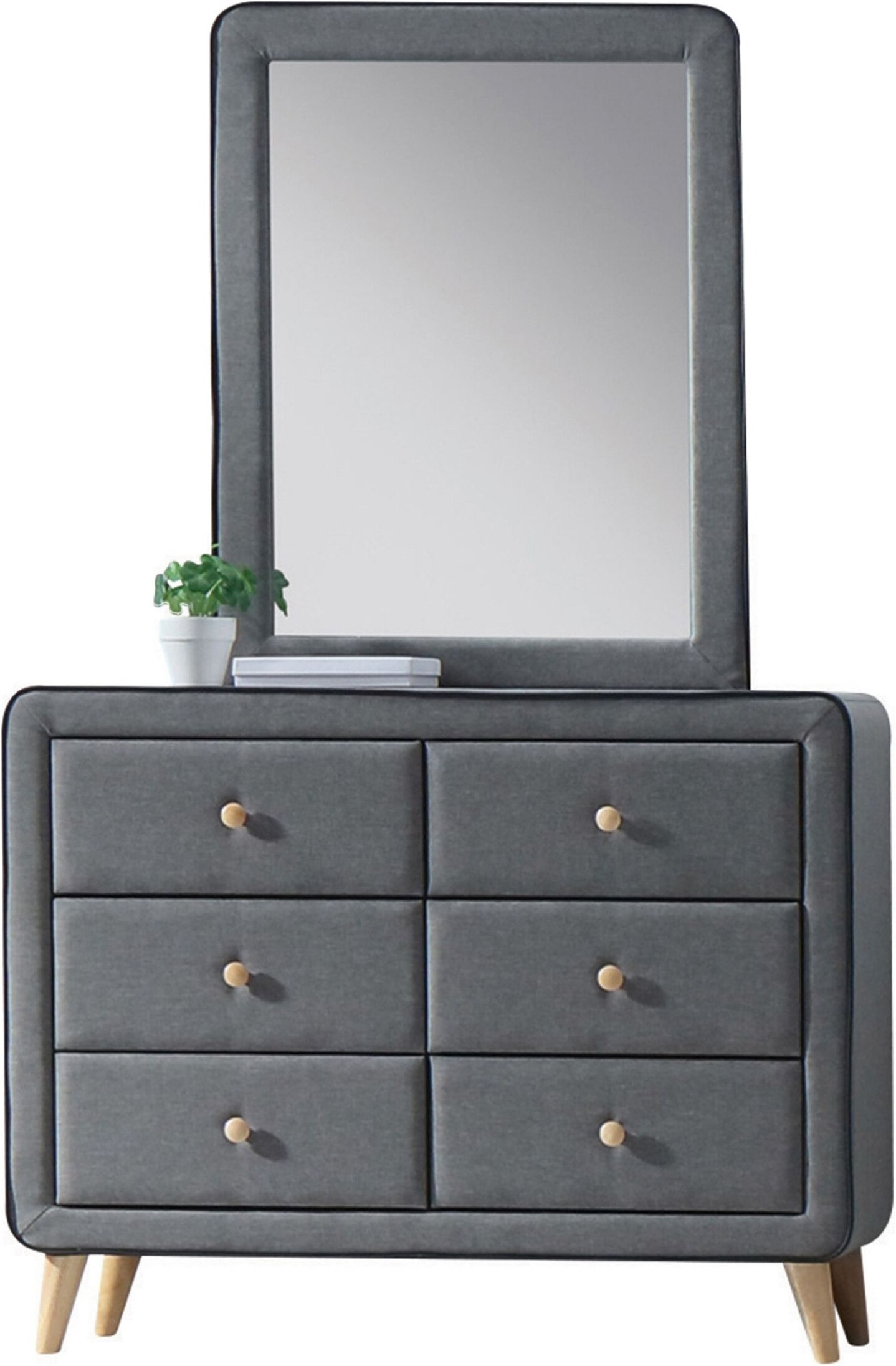Valda Light Gray Bedroom Set