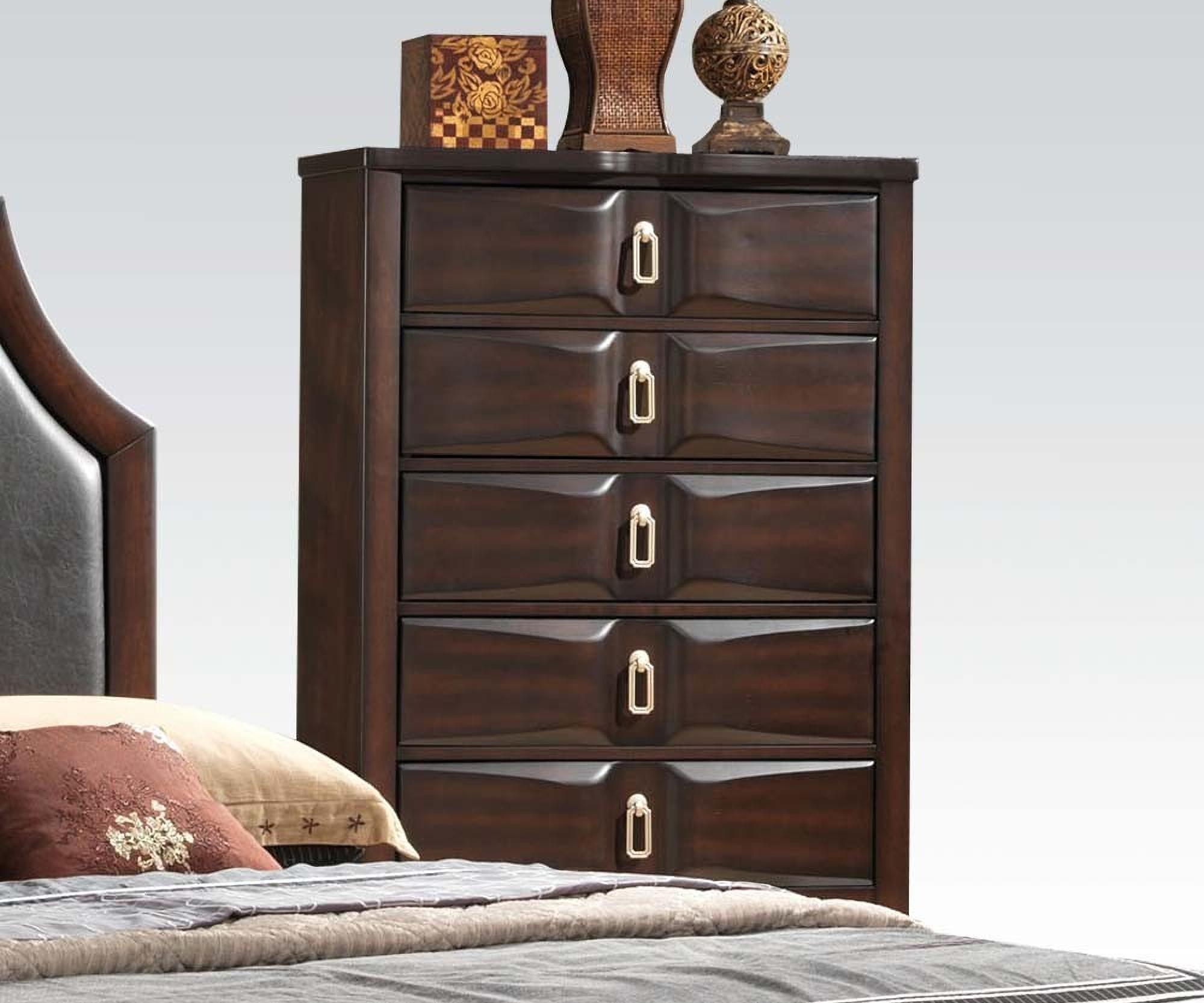 Acme Lancaster 5 Drawer Chest In Espresso 24576 1stopbedrooms Acme Lancaster 5 Drawer Chest In