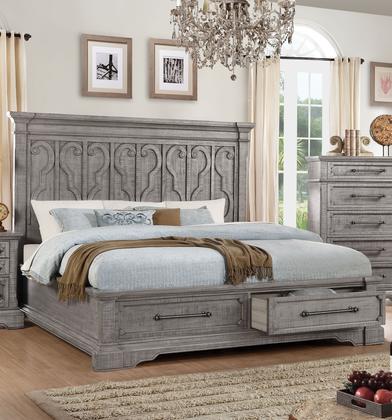 Acme Furniture 27097ek Artesia Series King Size Storage Bed