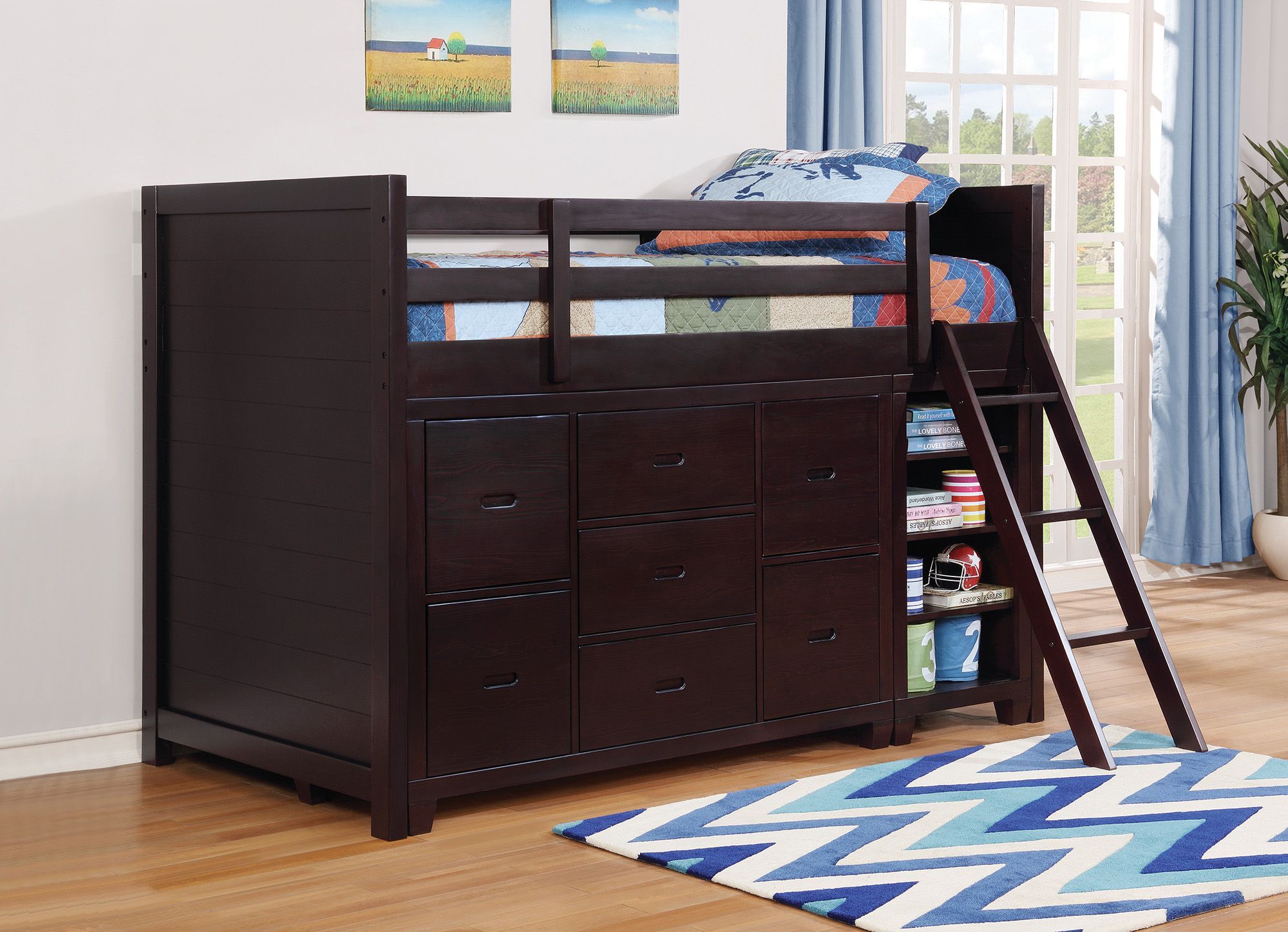 twin loft bunk bed
