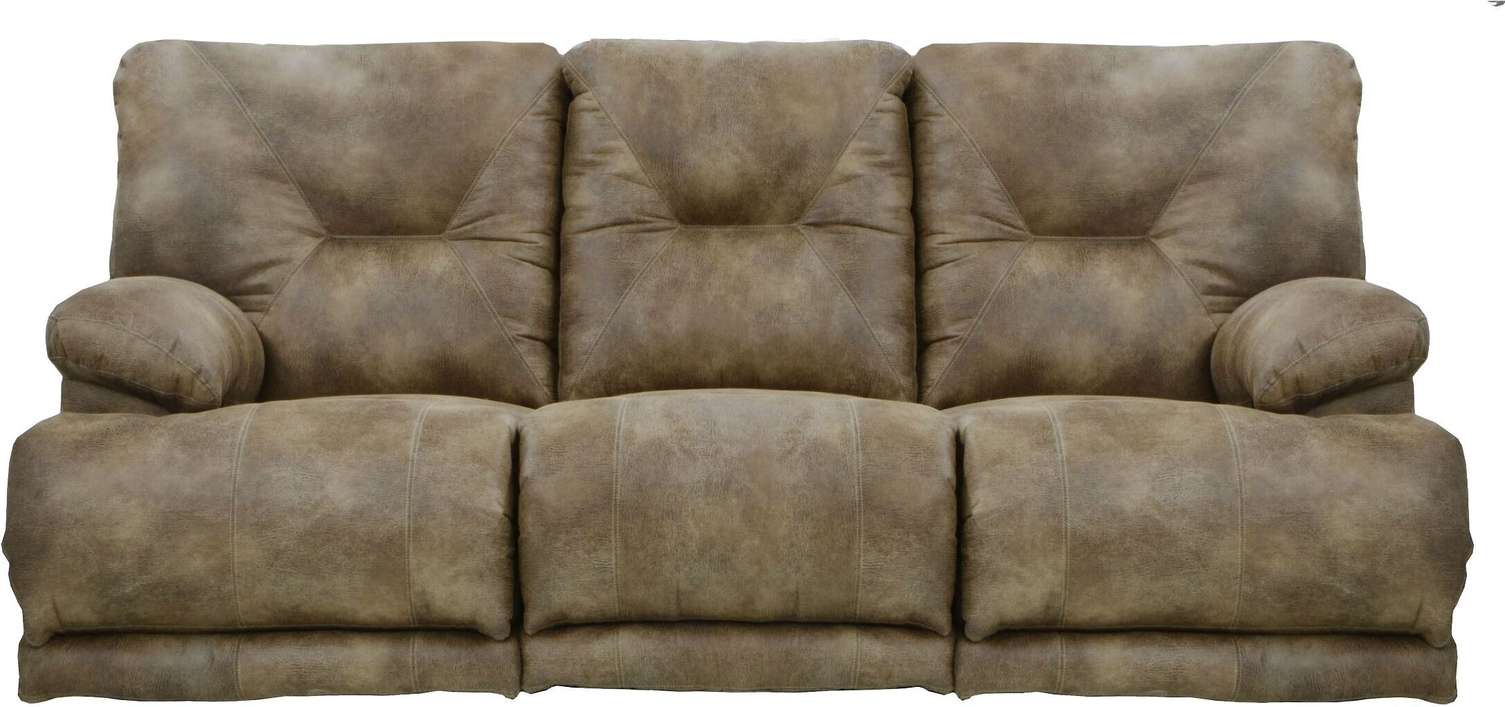 Voyager Brandy Reclining Living Room Set With 3 Recliners Sofa